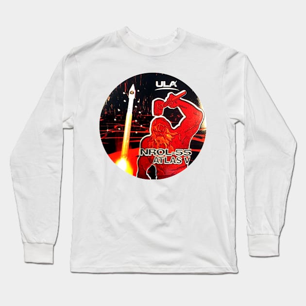 NROL-55 Launch Team Logo Long Sleeve T-Shirt by Spacestuffplus